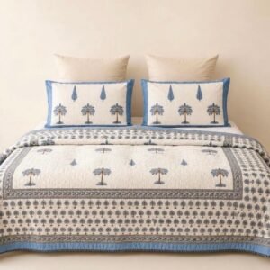 Heritage Palms Handcrafted Quilt